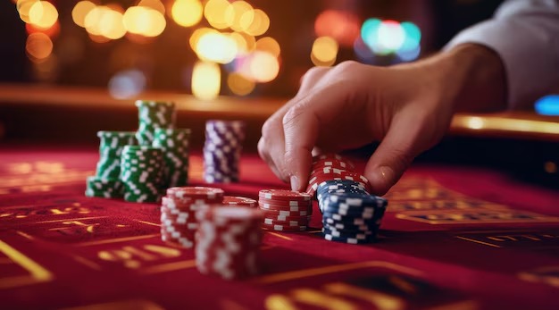 makelar live casino studio with multiple camera feeds